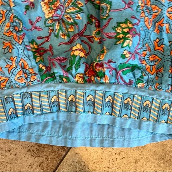 Free People Laurel Canyon Parachute Pants, Turquoise Combo, S - Picture 8 of 8